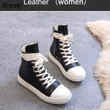 High-Top Canvas Shoes Platform Canvas Shoes Plus Velvet Women Shoes Flat Shoes Side