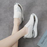 Large Size One Foot Pedal Lazy Shoes Fashion Diamond Pine Platform Leisure Inside Increased Single Shoes