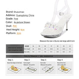 Rhinestone Sandals Women 2023 Sexy High Heels Ladies Banquet Wedding Shoes Fashion Show Summer Open Toe Woman