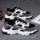 Men Sneakers Spring New Breathable Comfortable Vulcanized Shoes Male Lace-up Casual Flat Running Trend Platform
