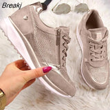 Women's Wedges Sneakers Vulcanize Shoes Sequins Shake Shoes Fashion Girls Sport Shoes Woman Sneakers Shoes Woman
