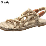 Woman Shoes Braided Rope With Traditional Casual Style And Simple Creativity Fashion Sandals Women Summer