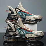 Men Sneakers Platform Men Casual Shoes Hollow Net Tennis Luxury Shoes Fashion Running Walking Shoes For Men Big Size