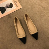 Shoes Shallow Mouth Pointed Toe 2023 Fashion Women's Casual Female Sneakers Soft Flats Mixed Colors Moccasins Summer