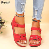 Shoes Woman Platform Sandals Women Soft Leather Casual Open Toe Gladiator Wedges Trifle Mujer Women