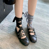 Spring Women Mary Jane Shoes Fashion Round Toe Ladies Comfort Soft Sole Flats Women's Comfort Ballerinas