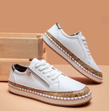 Women Sneakers Fashion Lady Vulcanized Shoes Floral Printed Lace Up Female Flat Shoes Women Loafers Non Slip Casual Shoes