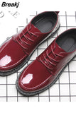 Men's Leather Shoes Size Head Leather Soft Anti-slip Driving Shoes Man Spring Leather Shoes 2023