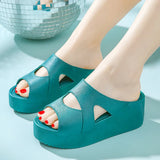 Slippers Female Summer Home with Korean Version of Fashion All High Heels Sandals Wedge