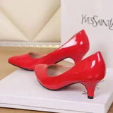 Patent Leather High Heels 10 Cm Thin Heels White Dress Party Pumps 2023 Autumn New Fashion Single Shoe Elegant Womens