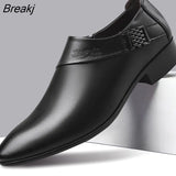 Men's Patent Leather Shoes Business Dress Shoes Elegant Gentleman Platform Leather Shoe 2022 Slip on Shoe Man Zapatos De