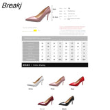 Women Shoes Pointed Toe Pumps Patent Leather Dress High Heels Boat Wedding Zapatos Mujer Black GLADIATOR Casual