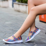 for Women Summer Weave Breathable handmade Shoes Light Flats Nursing Shoes Woman Sandals Handmade Woven Casual Mother