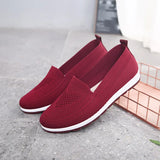Women Mesh Breathable Flat Shoes 2023 New Ladies Comfort Light Casual Sneaker Women Slip on Loafers Outdoor Walking