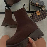 Breakj Sports Short Boots Women's 2023 Autumn And Winter New Women's Boots Large Size Pedal Socks