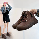 Breakj Top Small White Shoes Female 2024 Autumn Autumn And Winter Style Student Ins Fashion Shoes Versatile Casual Platform Shoes Female