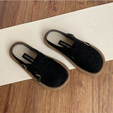Women's Closed Toe Slippers 2023 New Mules Cotton Breathable Flat Sandals Outdoor Casual Shoes Soft Sole Comfort Ladies