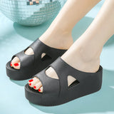 Slippers Female Summer Home with Korean Version of Fashion All High Heels Sandals Wedge