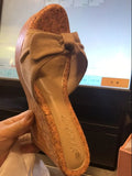 Fashion Slippers Women Summer Shoes High Heel9.5cm Flock Platform Sandals Ladies Wedges Sandals Flip Flops Female