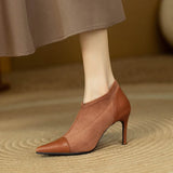 Autumn Thin Heel Short Boots for Women Sexy Stiletto Heel Pointed Toe Female Ankle Boots 2024 Fashion Slip-On Socks