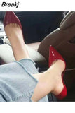 Women Sexy D'Orsay 12cm High Heels Pointed Toe Elegant Ladies Party Shoes 10cm Thin Stiletto Pumps Customized Accept