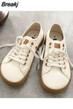 Sneakers Canvas Shoes Women Low Top Sneakers Wide Toe Lace Up Trainers Shoes 2023 Girls Red Blue Sneakers Girls