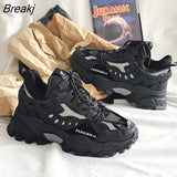 Shoes Luxury Sneakers Men's Harajuku Chunky Sneakers Autumn Black Running Footwear Male High Fashion Zapatos