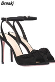 High-heeled Sandals Woman Summer 2023 Butterfly-Knot Gladiator Sandals Women Party Sexy Slingback Stylish Ladies