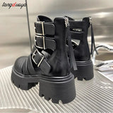 2023 Summer platform Sandals Thick Heel High-heeled Roman Shoes Fashion Thick Versatile Shoes Leather Gladiator