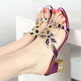 The Summer Of 2024, The New Water Drill Sandals And Slippers Are Fashionable For Women To Wear Middle Heels With Comfortable, Non-Skid And Thick