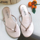 Slippers Women New Trend Simple Flip-flops Fashion Flat Bottom Outer Wear Non-slip Flip-flops Beach Sandals and