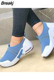 Mujer Women's Shoes 2023 Fashion Mesh Casual Sport Shoes Platform Wedge Sneakers Plus Size Flats Zapatillas