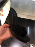 Fashion Slippers Women Summer Shoes High Heel9.5cm Flock Platform Sandals Ladies Wedges Sandals Flip Flops Female