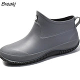 Boots Women's Rubber Anti-skid Colorful Unisex Ankle Boots Lightweight Slip on Shoes 2023 Fashion Water-proof Drop