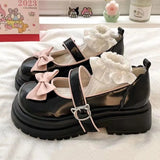 Lolita Shoes kawaii mary jane shoes Women Japanese Style Vintage Girls High Heel Platform shoes College Student JK