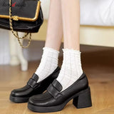 Heels Women Pumps Spring 2023 New Arrivals Designer Office Dress Shoes Woman High Heel Loafers Footwear Zaptos