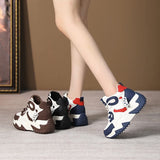 Casual Platform Sport Shoes for Women Lace Up Thick Soled Sneakers Ladies Heighten Casual Shoes Woman Chaussure