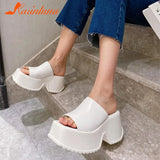 High Heels Women's Slippers2023 Summer Hot Fashion Open Toe Sandal Simply Causal Leather Sandal Slippers Outdoor