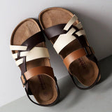 Fashion Men Leather Sandals Outdoor Comfortable Breathable Sports Casual Non-Slip Beach Luxury Sandals
