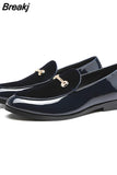 Fashion Pointed Toe Dress Shoes Men Loafers Patent Leather Oxford Shoes for Men Formal Mariage Wedding Shoes zapatos