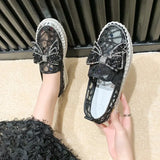 Women Crystal Shoes 2023 spring Fashion Bing Lace Up Ladies Casual Shoes Comfortable Round Toe Platform Sneakers white