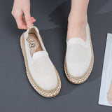 Spring Women's Breathable Sneakers Flat Casual Shoes Slip on Ladies Loafers Vulcanized Shoes Walking Sneaker