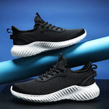 Size 48 Men Sneakers Summer Running Shoes Mesh Breathable Light Comfortable Casual Shoe for Men Training Jogging White