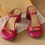 Women High Heels Mules Shoes Chunky Slippers Summer Sandals 2023 New Designer Sexy Flip Flops Slingback Pumps Women Shoes