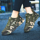 New Camouflage Fashion Sneakers Women Breathable Casual Shoes Men Army Green Trainers Lover