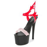 Stripper Heels Women Shoes Sexy Show Sandals Party Club Platform Stiletto High-heeled Pole Dance Prom Dress Shoes