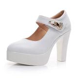 Women High Heels Block Heels Gold Silver Wedding Shoes Women Pumps 2023 Rhinestone 10cm Party Dress Shoe Plus Size