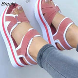 Women Sandals Casual Wedges Sandalias Mujer 2023 New Summer Shoes Women Heels Sandals Platform Peep Toe Wedges Chaussure