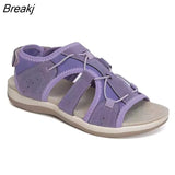 New Fashion Women Sports Sandlas Outdoor Beach Flats Comfortable Round Toe Breathable Plus Size Light Casual Shoes of