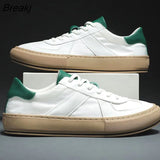 Sneakers Male Spring Footwear Casual Vulcanized Sneakers Man Leather White Shoes 2023 New Shoes